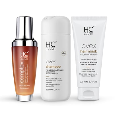 HC Complex, Ovex Şampuan, Ovex Maske 3'lü Saç Bakım Seti