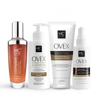 HC Complex, Ovex Şampuan, Maske, Keratin Sütü 4'lü Saç Bakım Seti