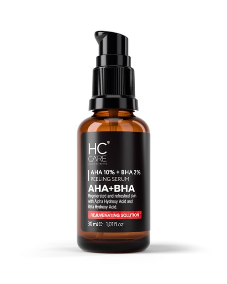 HC Aha %10 - Bha %2 Peeling Serumu (Cilt Tonu Eşitleyici, Canlandırıcı) - 30 ml.