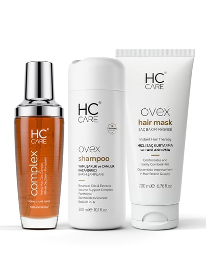 HC Complex, Ovex Şampuan, Ovex Maske 3'lü Saç Bakım Seti
