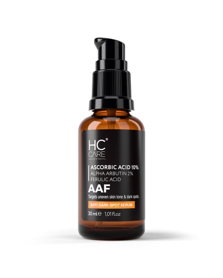 HC Ascorbic Acid %10, Alpha Arbutin %2, Ferulic Acid Serum, Koyu ve Yoğun Leke Karşıtı 30 ml